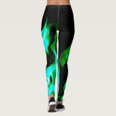 Grünes legging Feuer Leggings (Rückseite)