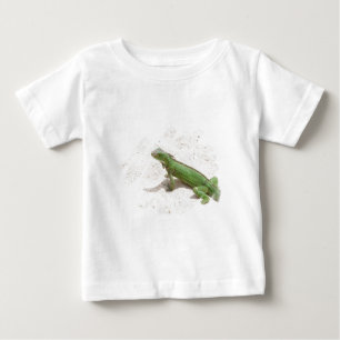 Grünes Leguan-Eidechsen-Baby-Shirt Baby T-shirt