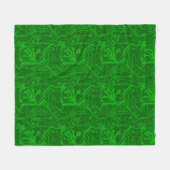 Grünes Leiterplatte-Muster Fleecedecke (Vorderseite (Horizontal))