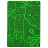 Grünes Leiterplatte-Muster Klemmbrett (Rückseite)