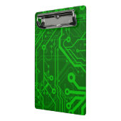 Grünes Leiterplatte-Muster Mini Klemmbrett (Gewinkelt2)