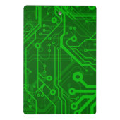 Grünes Leiterplatte-Muster Mini Klemmbrett (Rückseite)