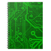 Grünes Leiterplatte-Muster Notizblock (Vorderseite)