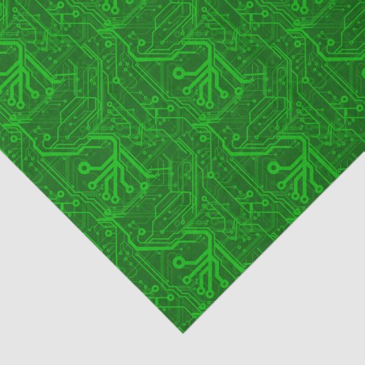 Grünes Leiterplatte-Muster Seidenpapier (Ausschnitt)