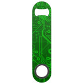 Grünes Leiterplatte-Muster Speed Flaschenöffner (Rückseite)