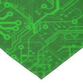 Grünes Leiterplatte-Muster Tischdecke (Schrägansicht)