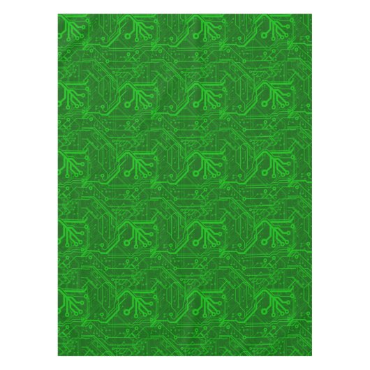 Grünes Leiterplatte-Muster Tischdecke (Vorderseite)