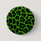Grünes Leopard-Button Button (Vorderseite)