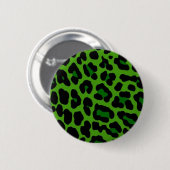 Grünes Leopard-Button Button (Vorne & Hinten)