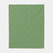 Grünes Leopardenmuster Fleecedecke (Vorderseite)