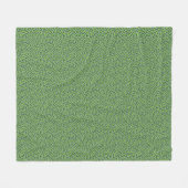 Grünes Leopardenmuster Fleecedecke (Vorderseite (Horizontal))