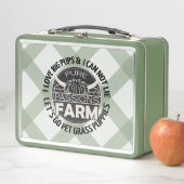 Grünes Let's Go Pet Grass Welpen Lunchbox (Beispiel)