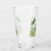 Grünes Libellen-Trinkglas Glas (Links)
