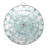 Grünes Licht in Weiß Dartscheibe (vorne)