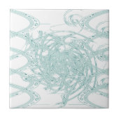 Grünes Licht in Weiß Fliese (Vorderseite)