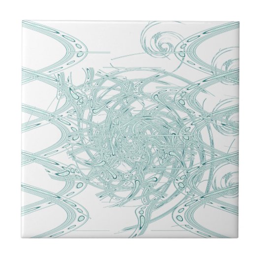 Grünes Licht in Weiß Fliese (Vorderseite)