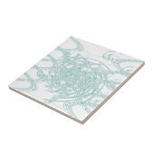 Grünes Licht in Weiß Fliese (Seite)