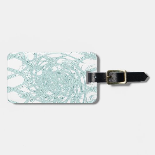 Grünes Licht in Weiß Gepäckanhänger (Vorderseite horizontal)