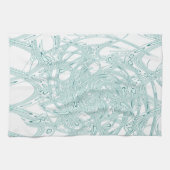 Grünes Licht in Weiß Handtuch (Horizontal)