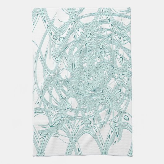 Grünes Licht in Weiß Handtuch (Vertikal)