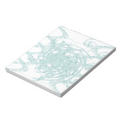 Grünes Licht in Weiß Notizblock (Rotiert)