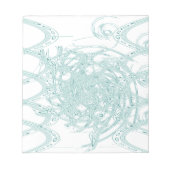 Grünes Licht in Weiß Notizblock (Vorderseite)