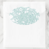 Grünes Licht in Weiß Ovaler Aufkleber (Tasche)