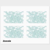 Grünes Licht in Weiß Rechteckiger Aufkleber (Blatt)