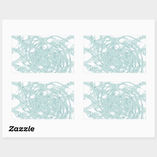 Grünes Licht in Weiß Rechteckiger Aufkleber (Blatt)