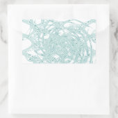 Grünes Licht in Weiß Rechteckiger Aufkleber (Tasche)