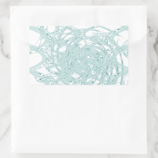 Grünes Licht in Weiß Rechteckiger Aufkleber (Tasche)