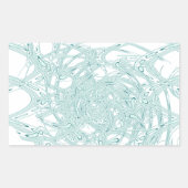 Grünes Licht in Weiß Rechteckiger Aufkleber (Vorderseite)