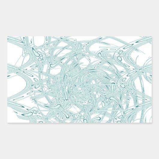 Grünes Licht in Weiß Rechteckiger Aufkleber (Vorderseite)