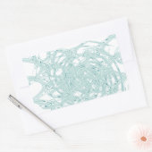 Grünes Licht in Weiß Rechteckiger Aufkleber (Umschlag)