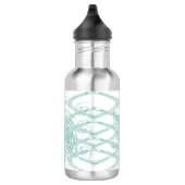 Grünes Licht in Weiß Trinkflasche (Rechts)