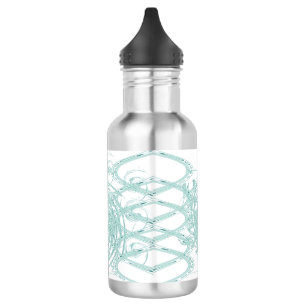 Grünes Licht in Weiß Trinkflasche