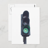 Grünes Licht Postkarte (Vorne/Hinten)