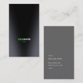 Grünes Licht Visitenkarte (Vorne/Hinten)