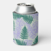 Grünes Lila Blumengetränk Dosenkühler (Kanne Rückseite)