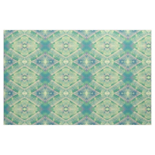 Grünes, Lila gelbes, geometrisches Gewebe Stoff (Fat Quarter (45,7 x 55,9 cm))