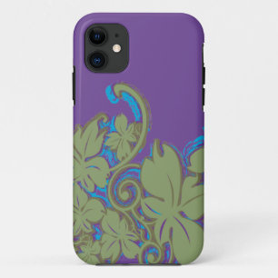 Grünes, Lila, türkisfarbenes Leaf Case-Mate iPhone Hülle