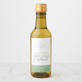 Grünes Limones Kokoswachs schmilzt Produktetikette Weinetikett (Vorderseite)