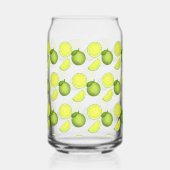 Grünes Limones Muster Dosenglas (Vorderseite)