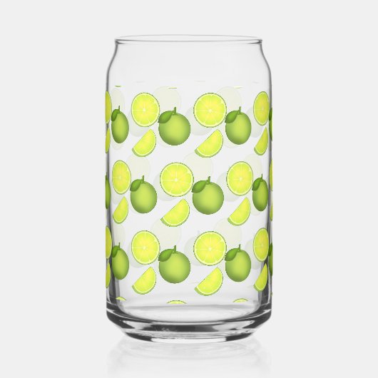 Grünes Limones Muster Dosenglas (Vorderseite)