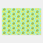 Grünes Limones Muster Geschenkpapier Set (Vorderseite 2)