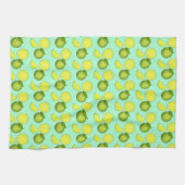 Grünes Limones Muster Geschirrtuch (Horizontal)