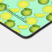 Grünes Limones Muster Schreibtischunterlage (Ecke)