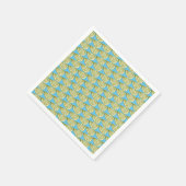 Grünes Limones Slice-Muster Serviette (Ecke)
