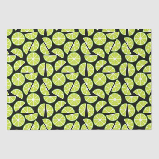 Grünes Limones Zitrusfrucht Seidenpapier (Vorderseite)