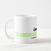 Grünes Link-Bürodesign Kaffeetasse (Links)